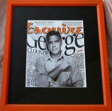 George Clooney autographed signed 2008 Esquire magazine cover custom framed JSA picture
