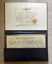 The New York Times Historic Newspaper Archives May 27, 1928, With COA & Case picture