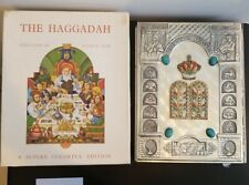Vtg Israel Judaica Jeweled Metal Cover The Haggadah by Arthur Szyk with Box picture