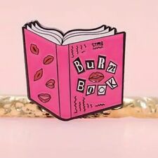 Mean Girls Burn Book Enamel Pin Lindsay Lohan Tina Fey Movie Pink Brooch Merch picture