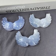 34g Natural Crystal Hand Carved Heart Wing Reiki Healing Excellent Gift Decor picture