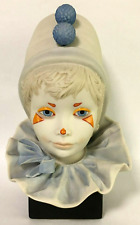Vintage 1976 CYBIS Porcelain Hand Painted Harlequin Clown Head, 