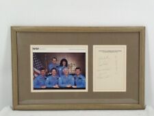 RARE STS-41-D Hand signed Judy Resnick and Crew on US House of Rep Letterhead picture