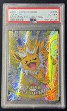 Jolteon Spectra 2000 Topps Chrome Pokemon Series 2 PSA 4 #135 picture