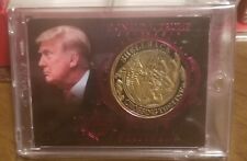 2020 DECISION NAVY GOLD COIN card DONALD J. TRUMP  1/5 picture