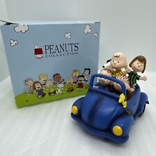 WESTLAND Giftware Peanuts On The Road Again 8359 Snoopy Charlie Brown Blue Car picture