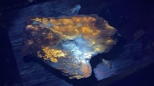 Fluorescent & Photosynthesis Calcite Crystal Cluster           7 1/2” X 5 1/2” picture