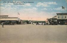 4796. Street Scene,showing Fair in distance,Tijuana,Mexico I. L. Eno Postcard picture