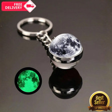 Glow In The Dark Solar System Planet Earth Saturn Moon Luminous Keychain Saturn picture