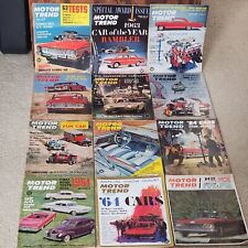1963 Motor Trend Magazine Vintage Lot Of 12 Full Year Jan-Dec See Pictures picture