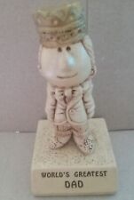 Vintage 1970 Paula World's Greatest Dad Statue Figurine W136 ( Made in USA) picture