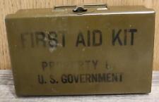 WW II US ARMY MINE SAFETY APPLIANCE (MSA) FIRST AID KIT METAL BOX picture