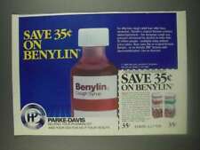 1985 Parke-Davis Benylin Cough Syrup Ad picture