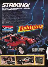 Monogram Lightning Silver Red Rc Racer 1980S Vtg Print Ad 8X11 Wall Poster Art picture