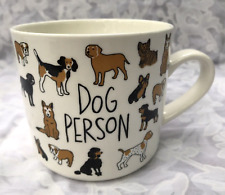 Opal House Dog Person Coffee Mug Tea Cup Stoneware 16 oz For Dog Lovers Cup B19 picture