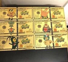 24k Gold Foil Plated SpongeBob Square Pants Banknote Set Collectible picture