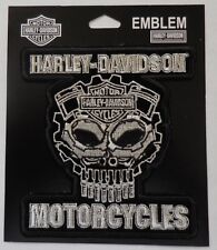 Harley Davidson Skull Emblem Embroidered Cognition Patch NEW picture