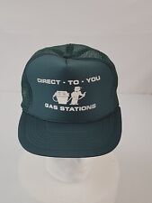 Vintage Direct To You gas station uniform Green hat cap Cobra Caps Brand OSFA picture