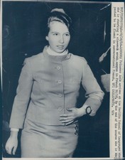 1968 London Princess Anne Berlitz School Languages Course Wirephoto 7x10 picture