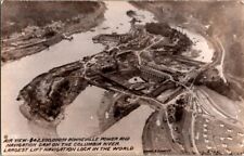 RPPC Postcard Aerial View Bonneville Dam WA Washington c.1925-1942         L-185 picture