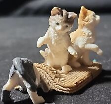 Schleich KITTENS PLAYING w/RUG Cat Domestic Animal Figure 2010 Kitty D-73527 picture