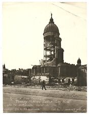Large Vintage 1906 Photo of San Francisco City Hall after Earthquake by Cardinel picture