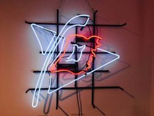 Carolina Hurricanes Ice Hockey 20"x16" Neon Sign Light Lamp Bar Open Real Glass picture