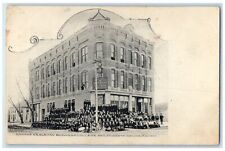 1906 Kansas Wesleyan Business College And Students Salina Kansas KS Postcard picture