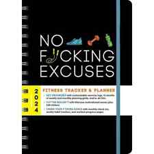 Calendars & Gifts to Swear by: 2024 No F*cking Excuses Fitness Tracker A Planner picture