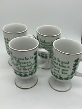 Irish Blessings Irish Coffee Mugs Set of (4) picture
