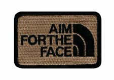 Aim for the Face Embroidered Morale Hook Fastener patch (3.0 x 2.0) picture