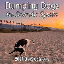2027 Dumping Dogs in Scenic Spots Monthly Wall Calendar - Pooping Dogs Calendar picture