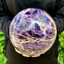 4.4LB Natural Dream Amethyst Sphere Quartz Therapy Aura Crystal Ball picture