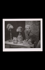 Surreal Display of Mannequin Faces, snapshot, c. Late 1950’s Strange Creepy picture