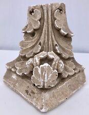French Parisian Plaster Corner Corinthian Style Wall Sconce, Early 1900s picture
