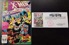 The X-Men and The Micronauts (1984) #2 & 4 EACH SIGNED Butch Guice Notarized WOS picture