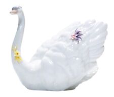 LLADRO Daisa 1997 Spain White Swan With Flowers Porcelain Figurine #6499 Retired picture