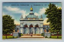 Philadelphia PA, Memorial Hall, Fairmount Park, Linen Pennsylvania Postcard picture