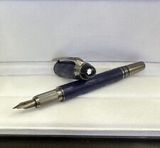 Luxury Blue Planet Series Blue+Grey Clip 3D Painting Fountain Pen NO BOX picture