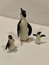 Vintage Ceramic Penguin Family Figurines Lot of 3 Cute picture
