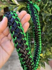Black & Green Ribbon Double Ribbon Graduation Leis (Customized Available) picture