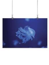 Adorable Jellyfish In Neon Light Poster - Image by Shutterstock picture