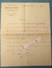 ♦ l.a.s 1905 nimes secrétariat du peuple xavier blachere lawyer letter-sienese picture