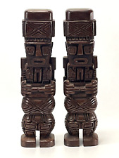 Inca Ponce Monolith Rare MCM Hand Carved Wood Replicas Bolivia Tiwanaku 14