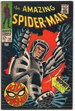 Amazing Spider-Man #58 Spider Slayer Robot from 1968 Marvel Silver Age picture