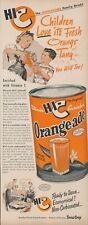 1950 Hi C Orangeade Happy Children Healthful Non-Carbonated Vintage Print Ad L7 picture