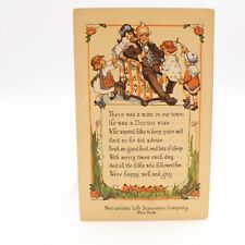 Metropolitan Life Insurance New York Nursery Rhyme Poem Advertising Postcard picture