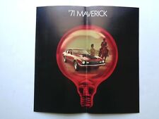 1971 Ford Maverick Car Brochure Automobilia Car Catalog Economy, Family, Sporty picture