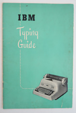 IBM Typing Guide 1948 1951 Vintage Paper Booklet Electric Typewriter Division picture