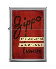 Zippo 82139 vintage zippo box top original windproof distressed red Lighter picture